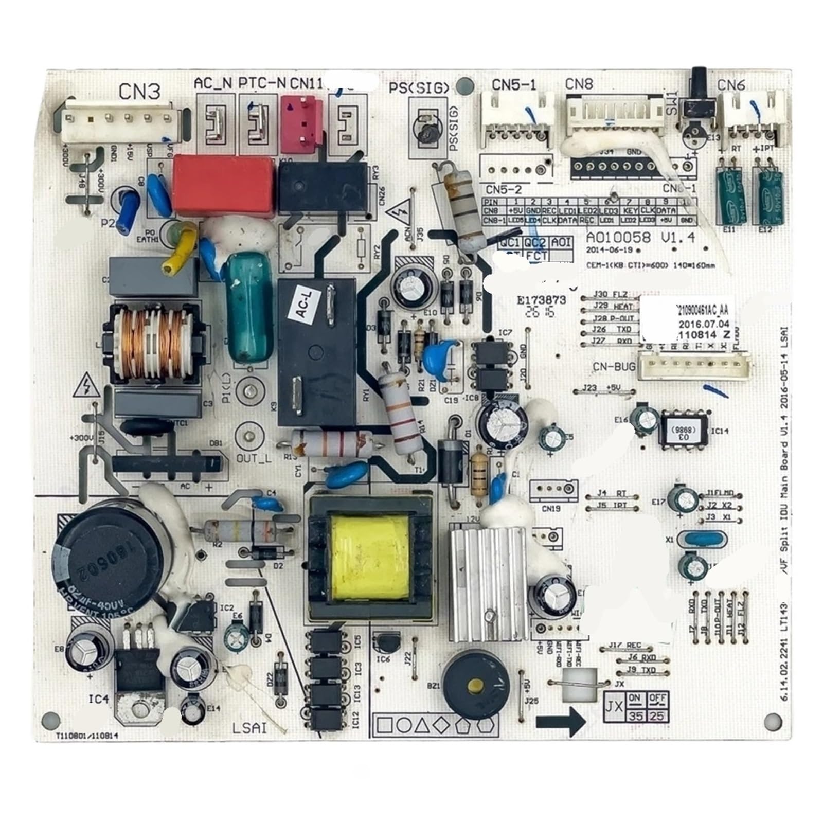 Air Conditioner Inverter Control Board Replacement，Compatible For TCL，for T110801Z Circuit PCB LT1434 VF A010058
