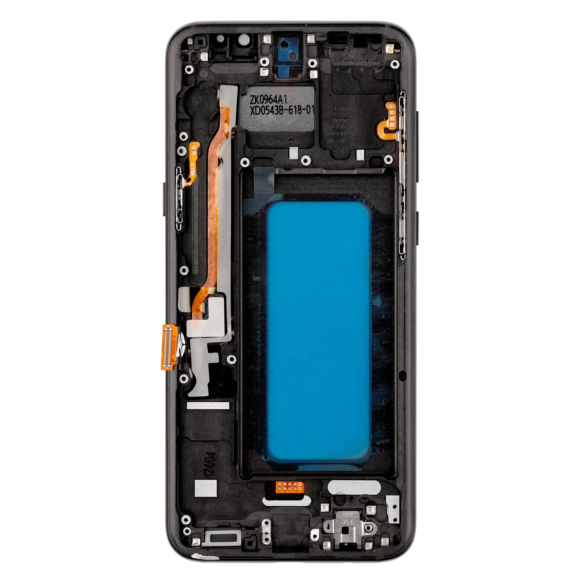 LCD Display Compatibile con Samsung Galaxy S8 Plus S8+ (Nero with Frame) Touchscreen Bildschirm Digitizer Assembly Glas + Strumenti