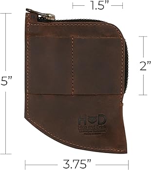 Amazon.com: Hide & Drink, Full Grain Leather EDC Pocket Wallet