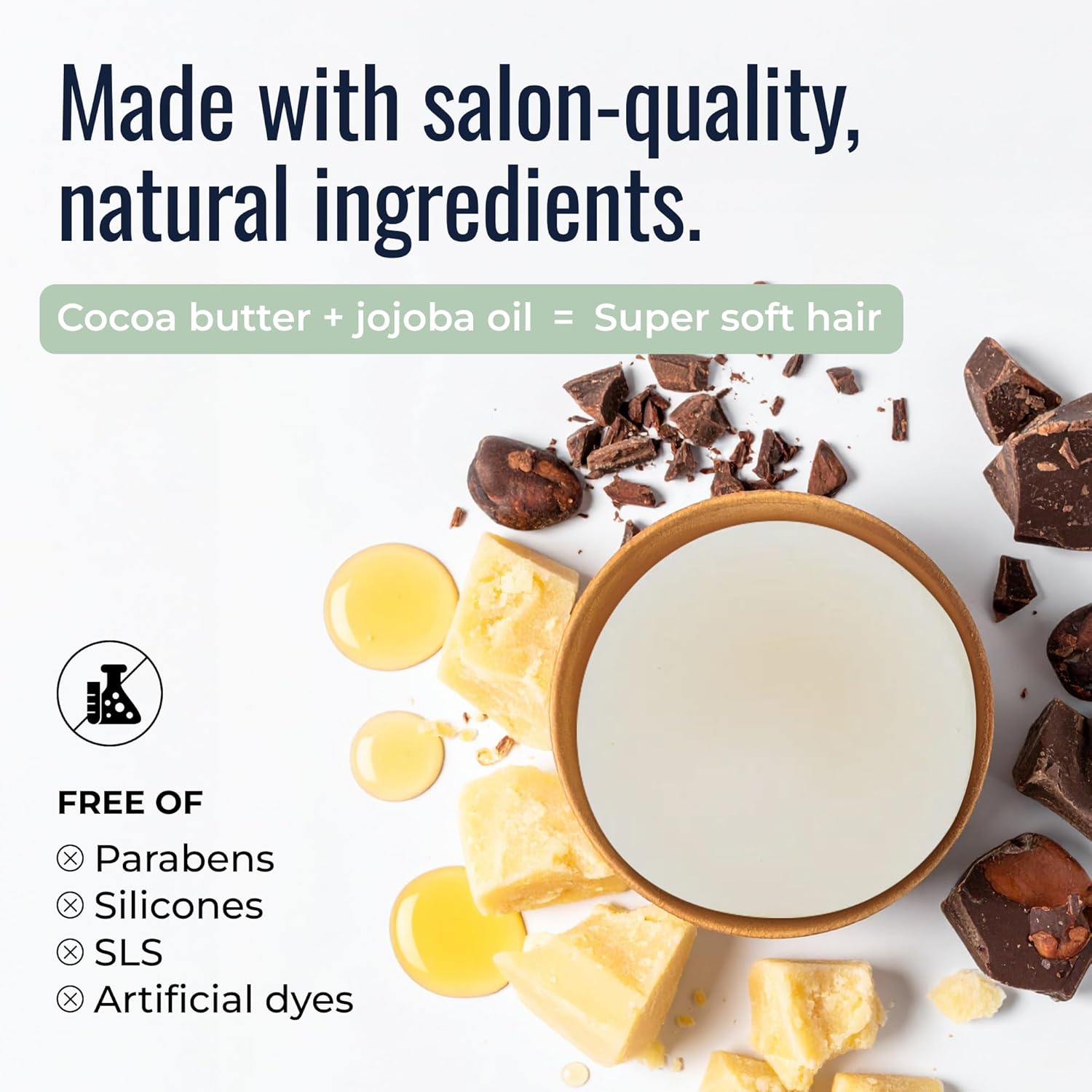 Peppermint Breeze Conditioner Bar, Vegan Solid Hair Conditioner for Oily Hair, Dandruff & Psoriasis, with Refreshing Peppermint, Zero Waste, Travel-Friendly - Image 4