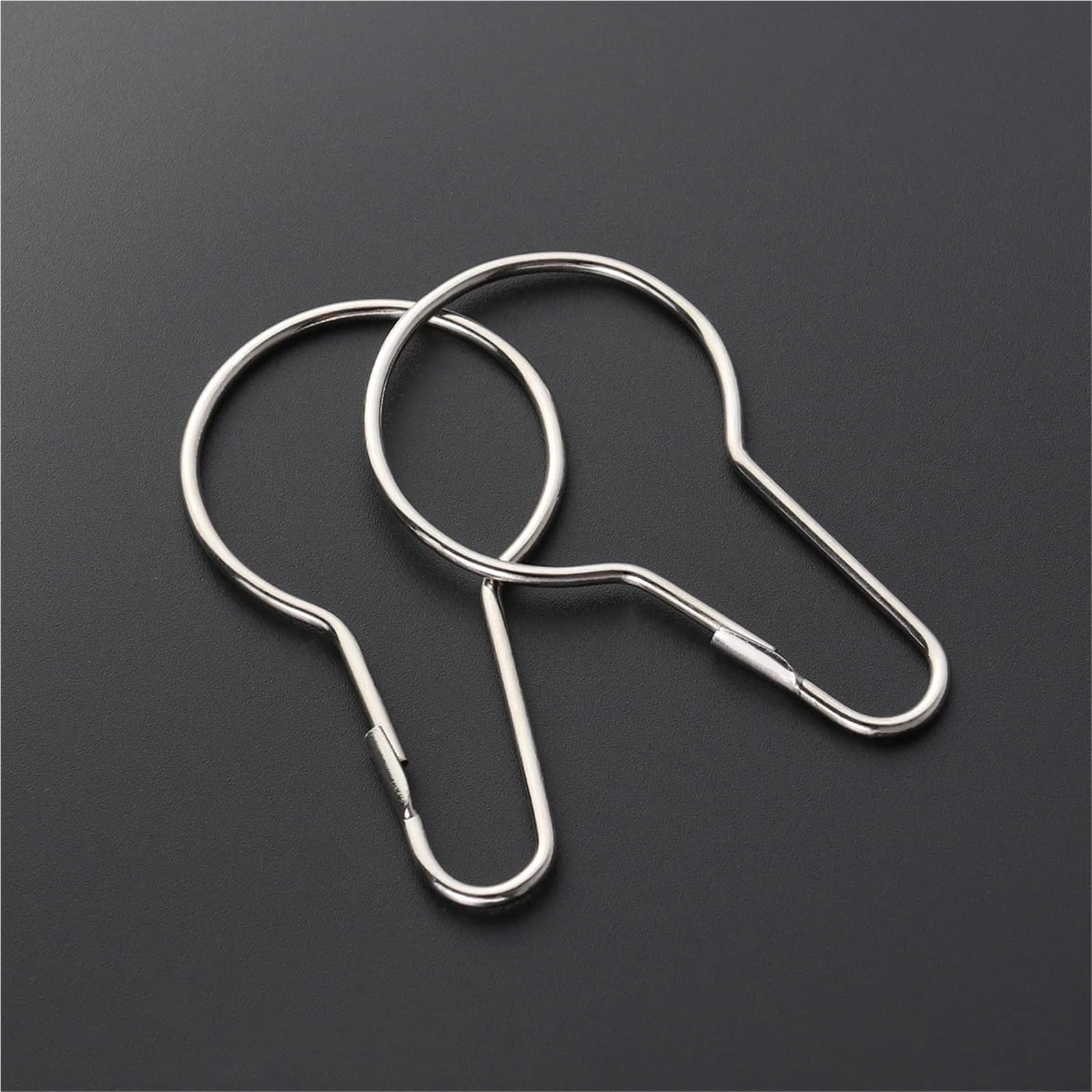 Ganchos Clips for Cortinas, 100 Piezas for de Ducha Rodillo Deslizante Anillos Acero Inoxidable con Pulidos