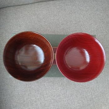 高級漆器　山中木製漆器　木地師　久保出章ニ　伝統工芸士　桜材　お茶漬け椀 Amazon.co.jp: ）匠倉院 木製漆器ペア椀（山中漆器 久保出章二作