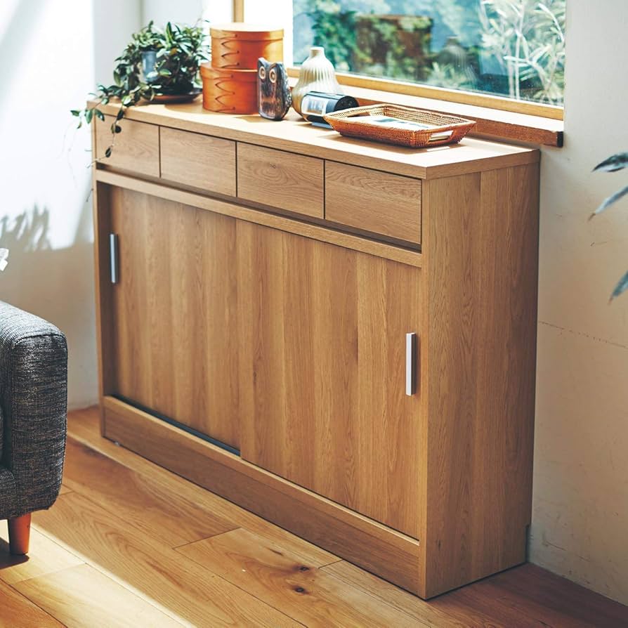 ベルメゾン 木製キャビネット ラタン調扉 ベルメゾン キャビネット ユニットキャビネット 収納ラック 収納