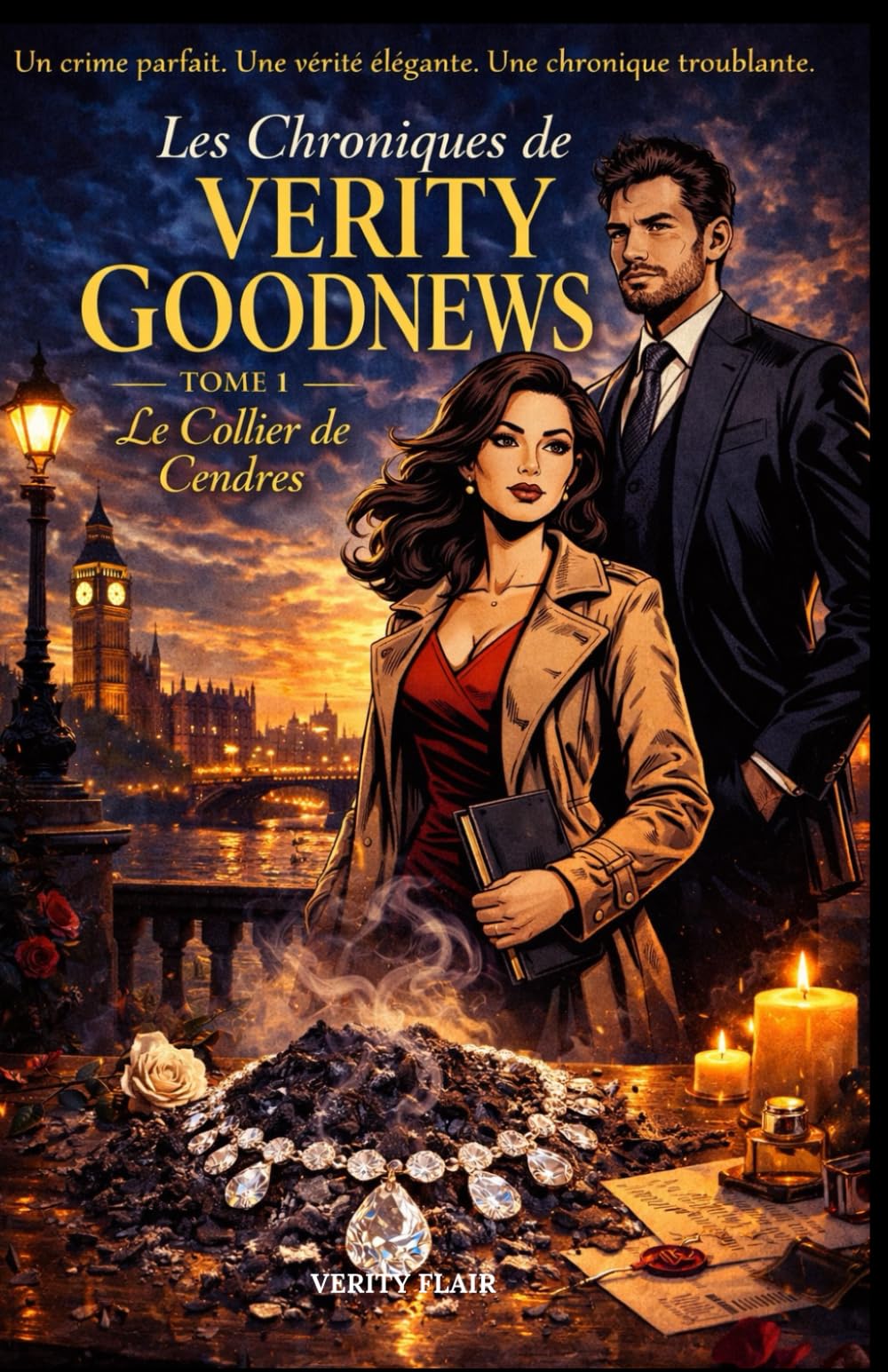 Les Chroniques de Verity Goodnews Tome 1 : Le Collier de Cendres: Un cosy mystery élégant à Londres, entre apparences parfaites et vérités troublantes