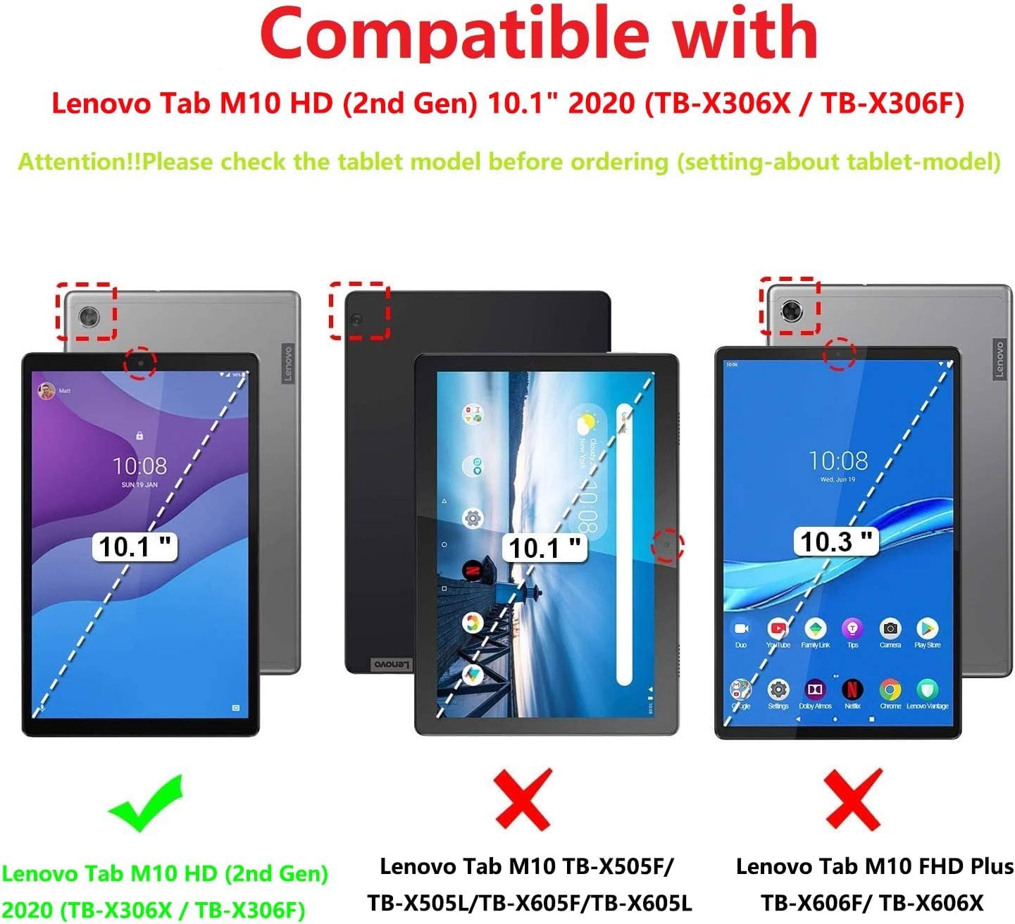 Lenovo Tab M10 HD 2nd Gen 10.1 Inch Android Tablet (Octa-Core 2.3GHz