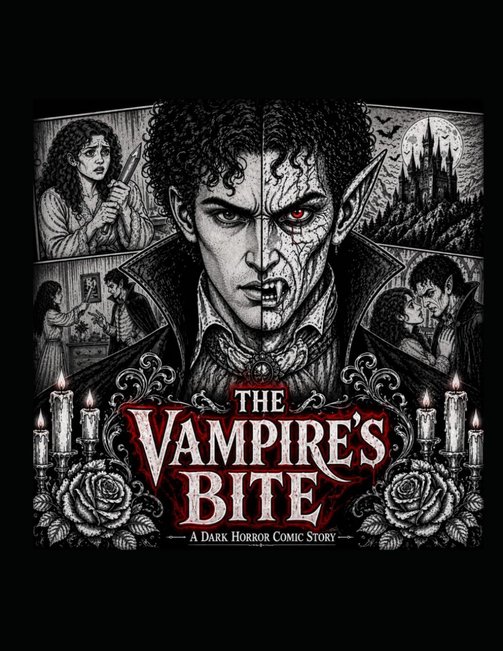 The Vampire's Bite: A Dark Horror Comic Story