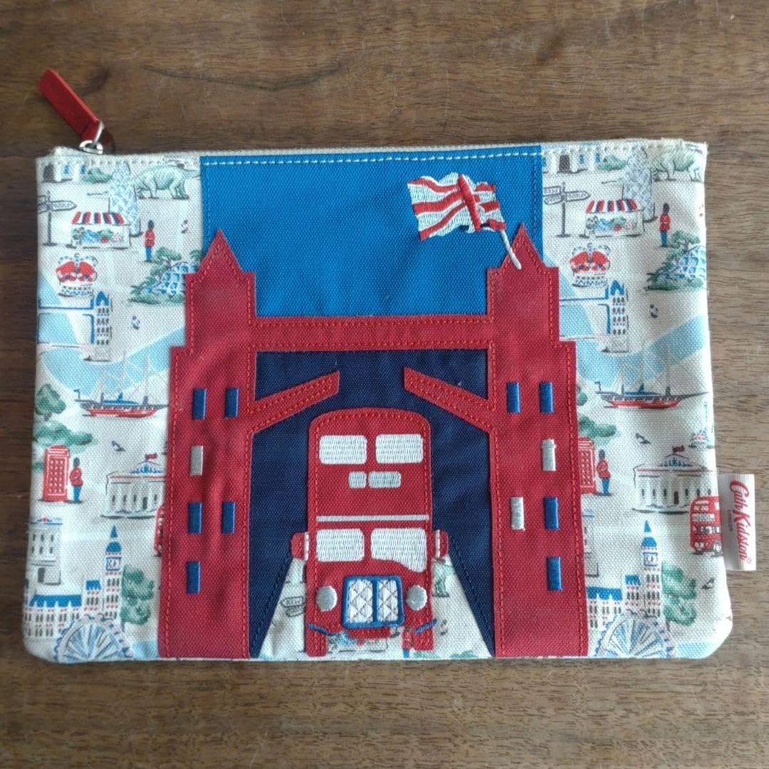 ラミネートミニペンポーチ  Cathロンドンマップ❤️Handmade ラミネートミニペンポーチ Cathロンドンマップ❤️Handmade