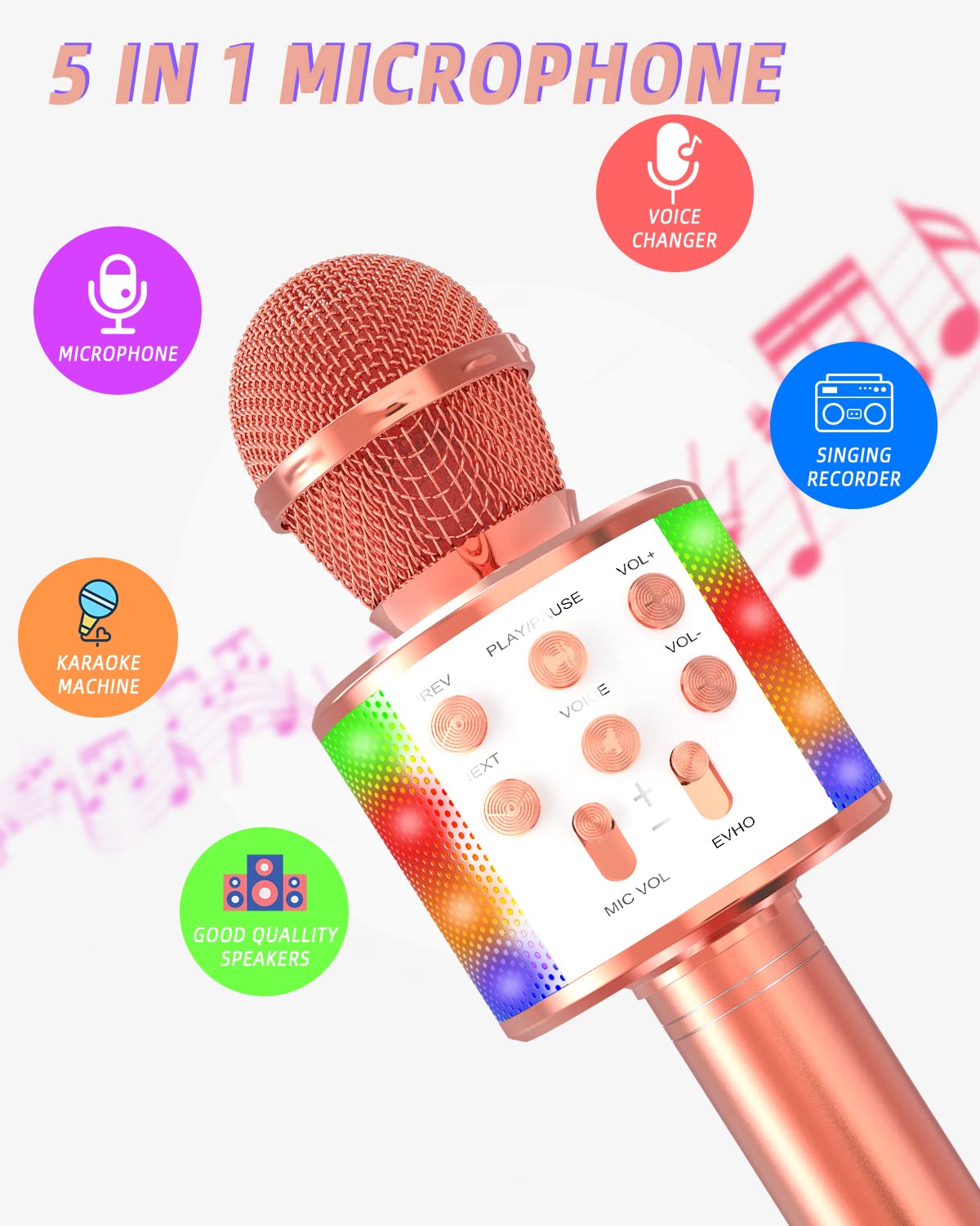 Microfono Per Bambini Con Supporto, Microfoni Portatili Per - 9