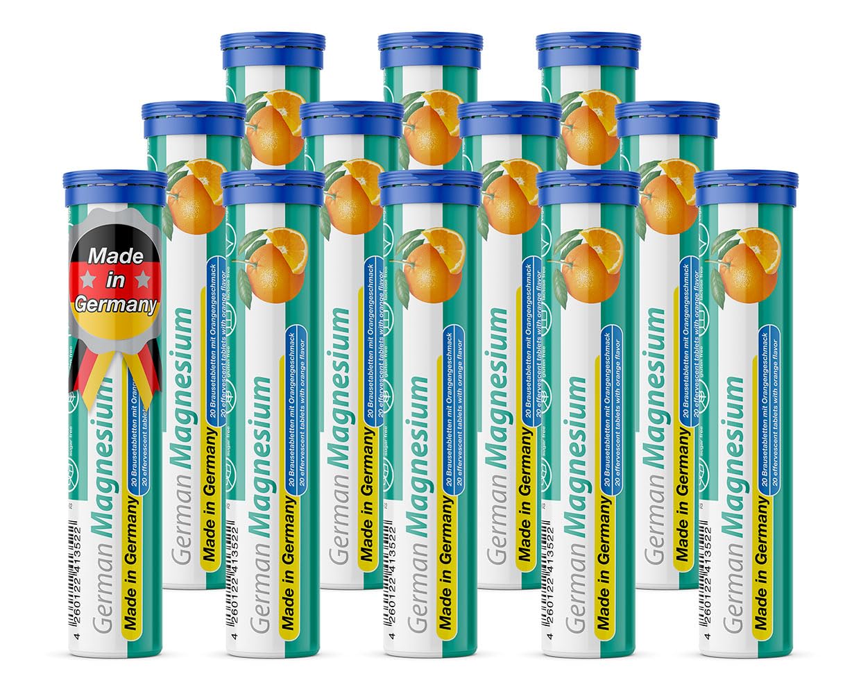 German Magnesium Oxide Supplement | Effervescent Tablets | Orange Flavor – 200 mg Magnesium per Serving | Sugar Free, Vegan – T&D Pharma – Made in Germany — Amazon image 9