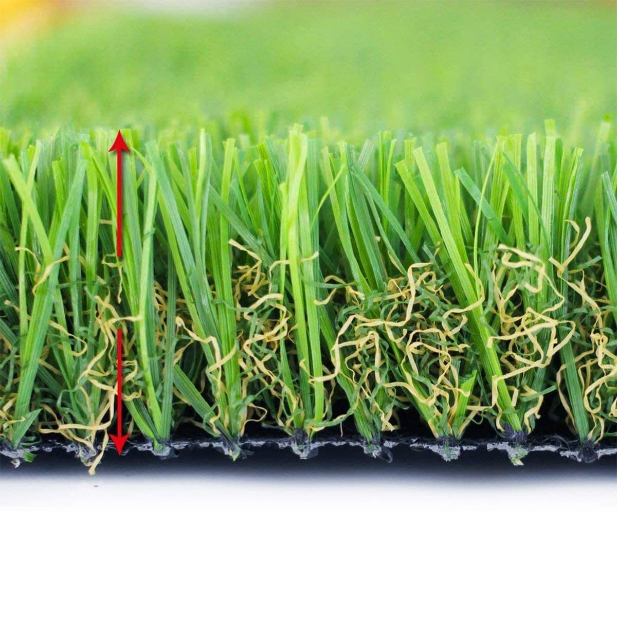 Césped Artificial TORONTO, 18.900 Puntadas, 6.700Dtex, Rollo 2x5m altura 30 mm para Exterior e Interior, Niños y Perros (2x5m de 30mm)