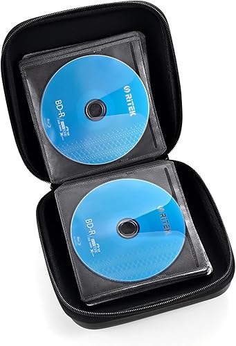 Miniatura 11 de Funda para DVD, estuche de CD EVA, organizador de almacenamiento, portátil, protector de DVD, soporte para billetera para coche