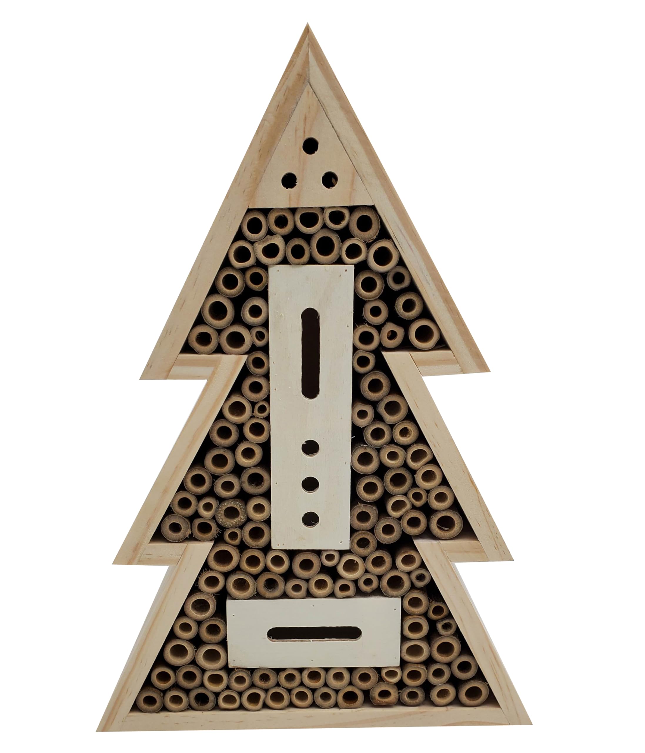 Dehner Natura Insect Hotel Arbol, Insect House for Wild Bees/Butterflies, Approx. 21 x 31 x 7 cm, Made from FSC® Certified Pine Wood, Natural
