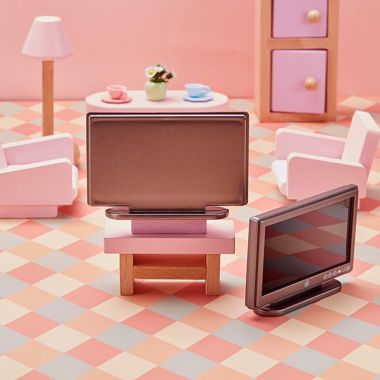 Cobee TV En Miniatura 1:12 Para Casa De Muñecas – Incluye Mando A Distancia, Accesorio Decorativo Cobee TV En Miniatura 1:12 Para Casa De Muñecas – Incluye Mando A Distancia, Accesorio Decorativo