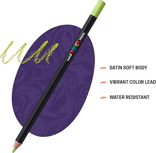 Miniatura 6 de Uni POSCA - Paquete de 24 pasteles de cera en varios colores