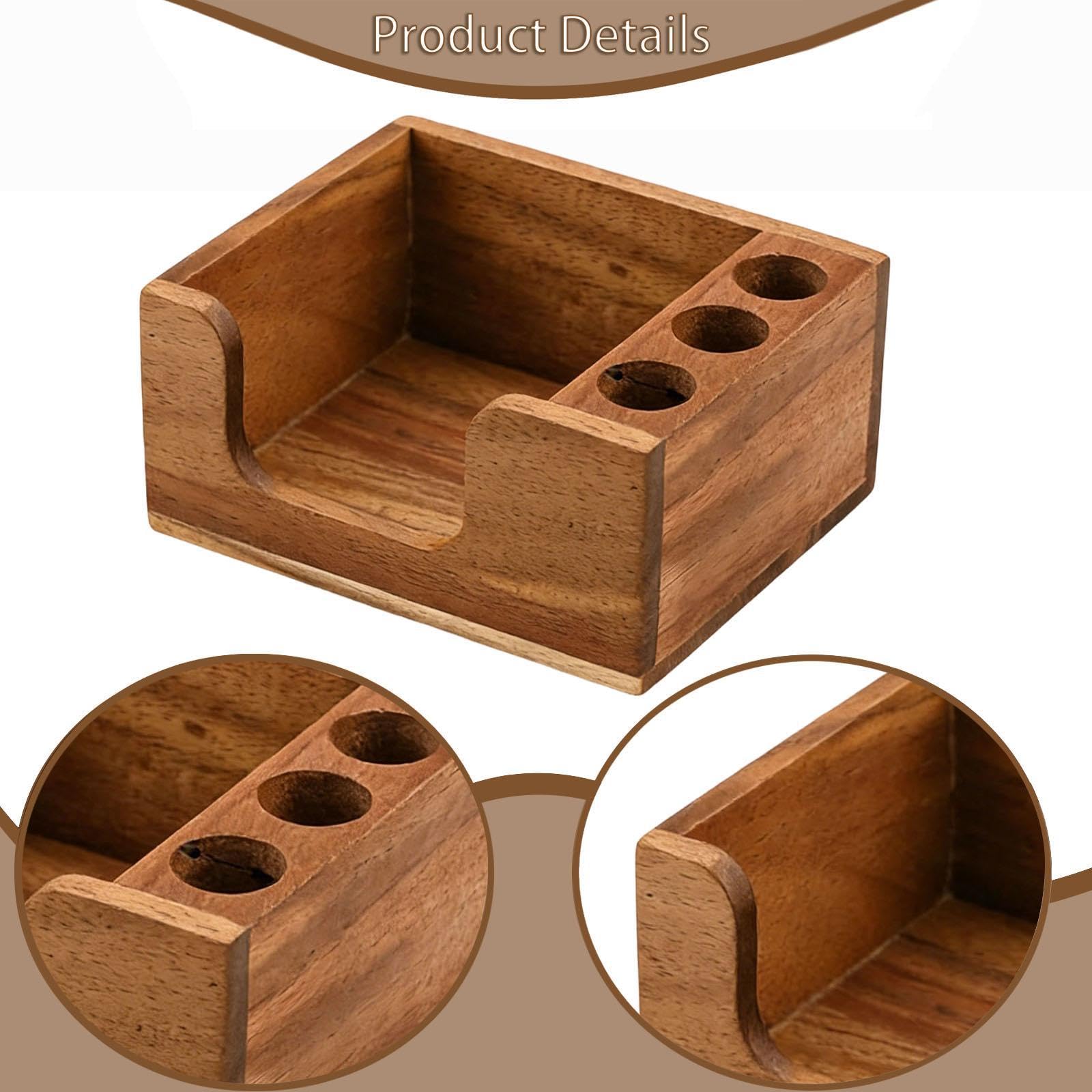 Haftnotizhalter Aus Holz, Organizer, Notizblockhalter für Schule