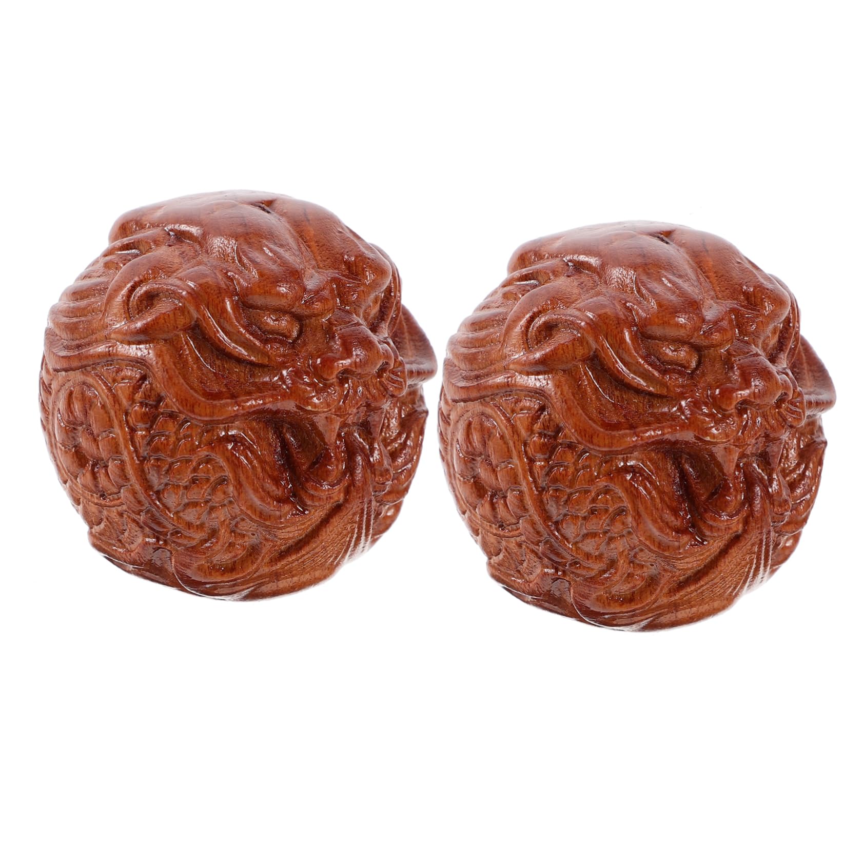 5 Paare Massagekugel fitnessball gymnastikballe handmassagegeräte Hand-Massageball für Stressabbau Fitnessstudio multifunktionale Massage Ö praktische Bälle Handfitnessbälle Holz