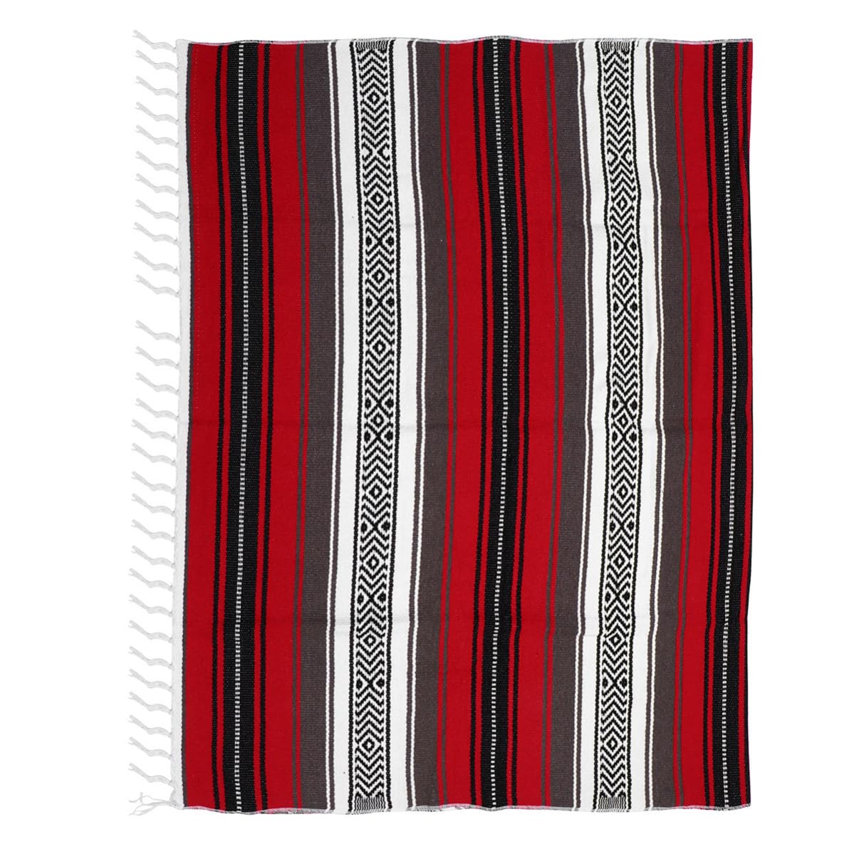 BETOOKY Coperta Messicana come Coperta Yoga Intrecciata in Poliestere e Cotone Morbida e Spessa in Camera da Letto