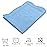 MONOBLANKS Baby Quilt Personlized Monogram Lightweight Embossed Scalloped Throw Blanket Four Seasons (Blue)