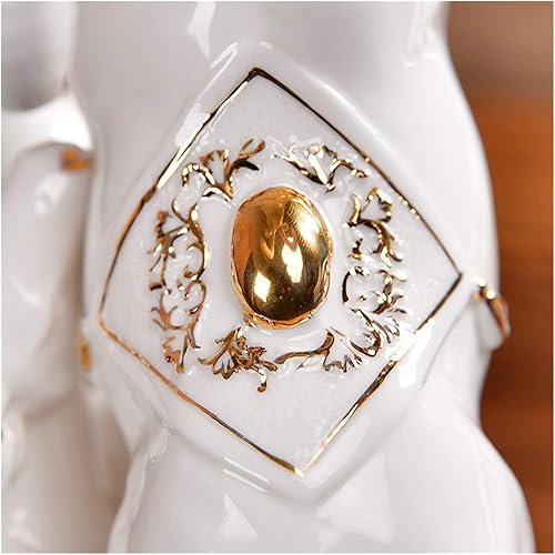 Miniatura 6 de NYKK chino feng Shui Estatua Escultura Sanyang Kaitai Ovejas Muebles Cerámica Doce 12 Zodíaco chino Sanyang Kaitai Fengshui Lucky Town House Salón