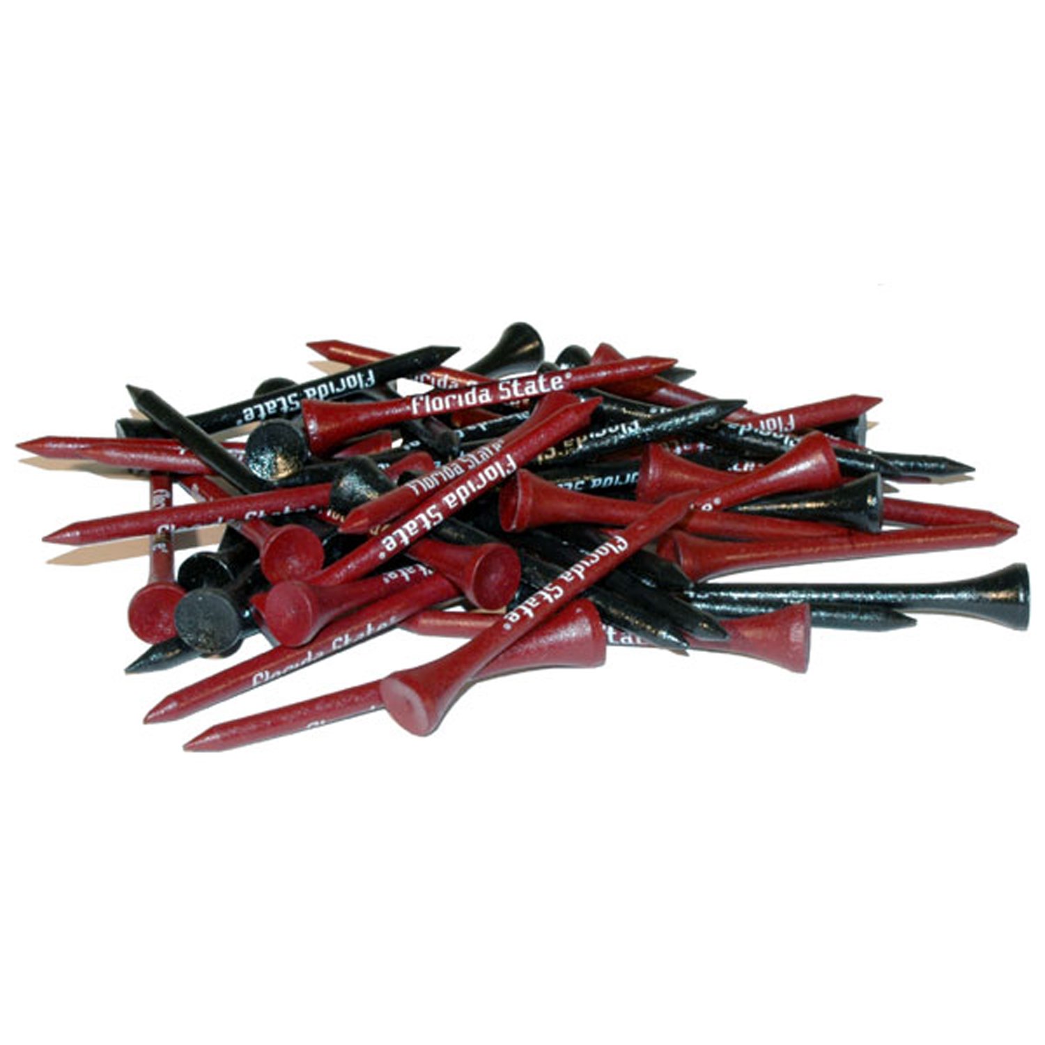 Team GolfNCAA 2-3/4" Golf Tees, 50 Pack, Regulation Size, Multi Team Colors