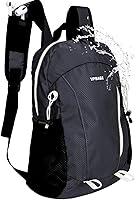Vista 19 de Mochila de senderismo resistente al agua de 15L, mochila pequeña de viaje al aire libre, mochila ligera de día con bucles para herramientas