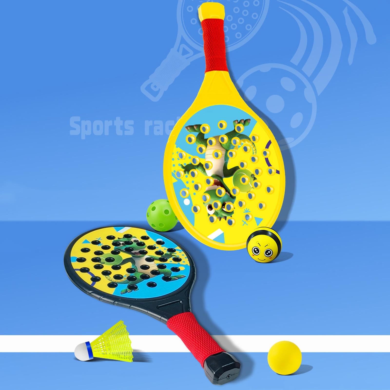 2X Paddle Tennis Racquet Baschetti per Bambini per L'allenamento per Principianti Junior