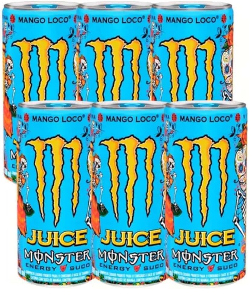 MONSTER ENERGY MANGO LOCO 269ML - Pack de Monster Energy Mango Loco - 6 unidades