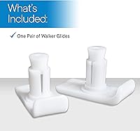 Vista 5 de RMS Walker Glide Skis – Ajuste universal para la mayoría de los caminantes – Posavasos duraderos para seguridad y estabilidad (1 par)