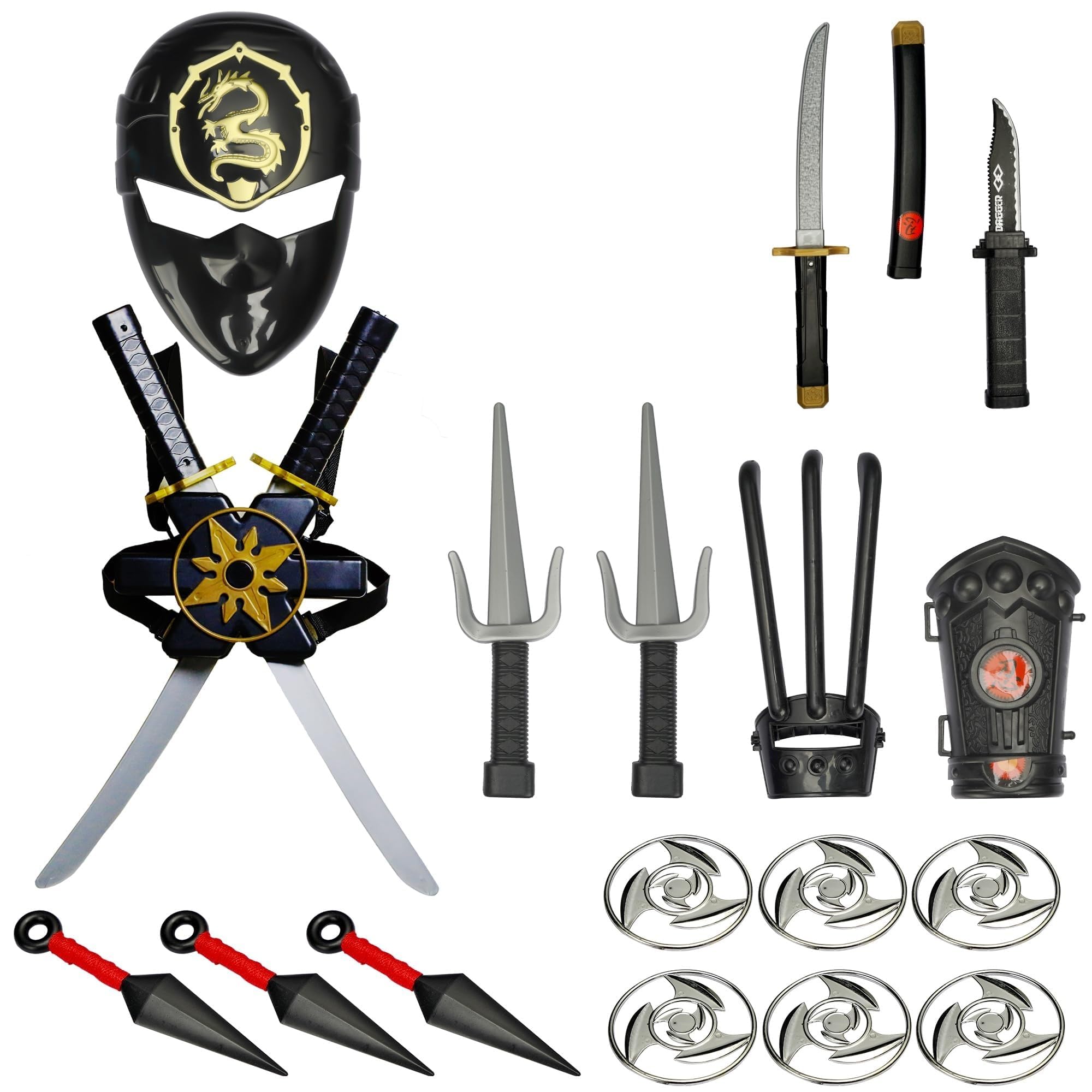 Amazon.com: Sepco Ninja Warrior 玩具武器組忍者刀武士刀武士刀弓箭