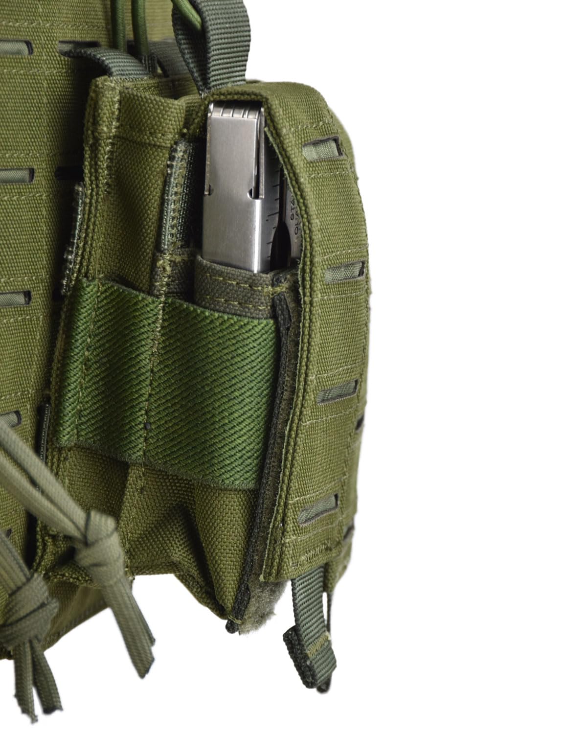 Openland Rapax Chest Rig Gilet Tattico MOLLE Lasercut in Nylon 1000D, Porta Caricatori M4/AK e Pistola, Tasche Utility YKK, Regolabile