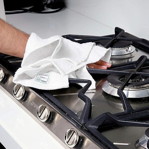 Miniatura 6 de Avalon Towels Toallas para trapeador de barra de rizo (paquete de 15) de 16 x 19 pulgadas, absorbentes y duraderas, trapos de limpieza multiusos,