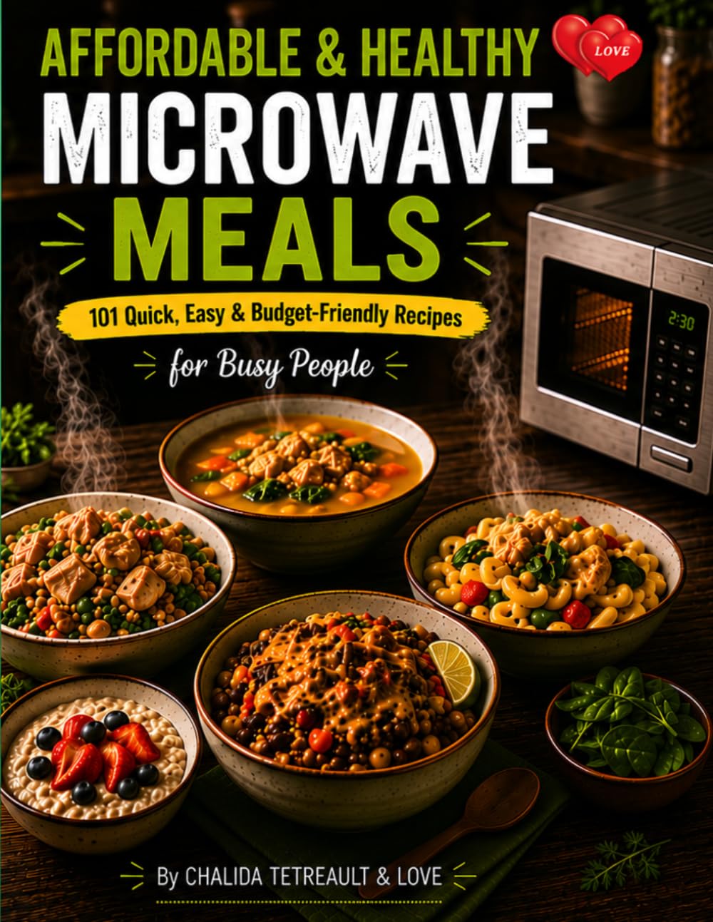 Affordable & Healthy Microwave Meals by LOVE: Quick, Easy & Budget-Friendly Recipes for Busy People and Everyday Cooking.