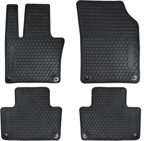 Miniatura 11 de Alfombrillas de coche a medida para Volvo XC60 2018-2025 (No para híbrido) T5 T6 Momentum, alfombrillas de goma negras para auto, protección