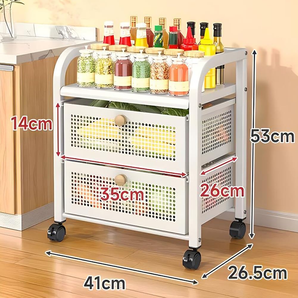 Carrito de cocina de múltiples capas para frutas y veterinarios, nizer de metal para macetas, diseño de suelo para sala de estar, baño y balcón