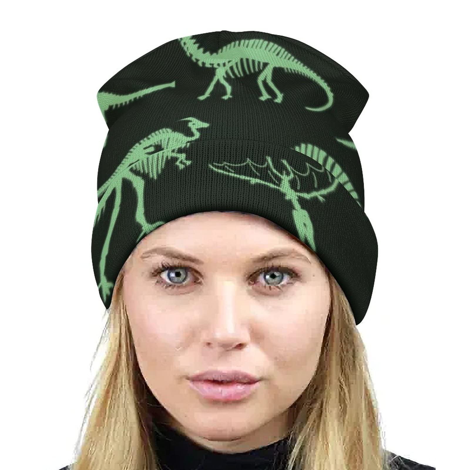 Amazon | 恐竜の骨 ニット帽 ソフト帽子ビーニー キャップ ユニ