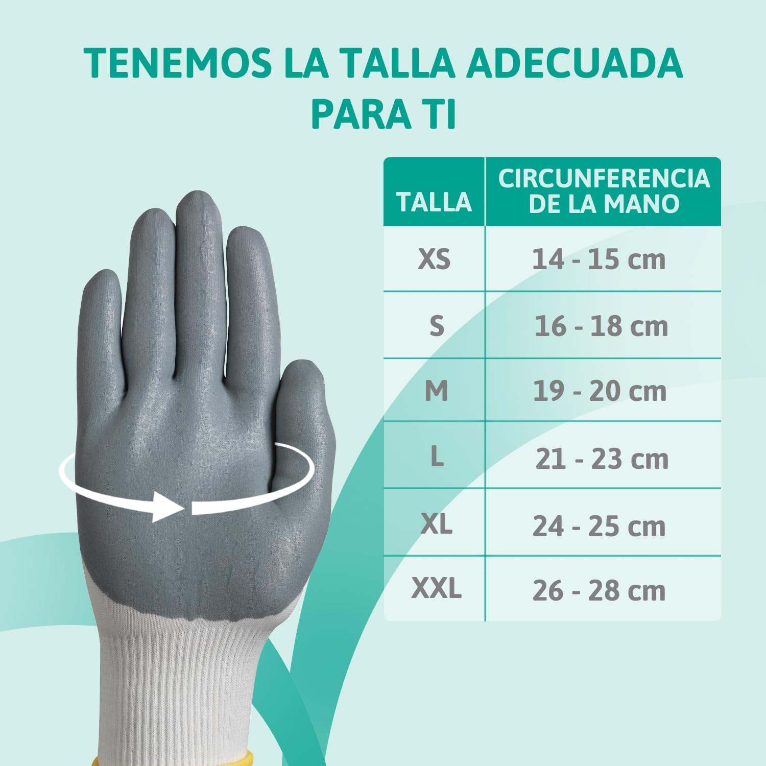 Ansell HyFlex 11-800 Guantes de Trabajo Profesionales, Revestimiento de Nitrilo Antideslizante y Transpirable, Protección Mecánica Multiusos, Seguridad Industrial, Blanco, Talla XL (12 Pares)