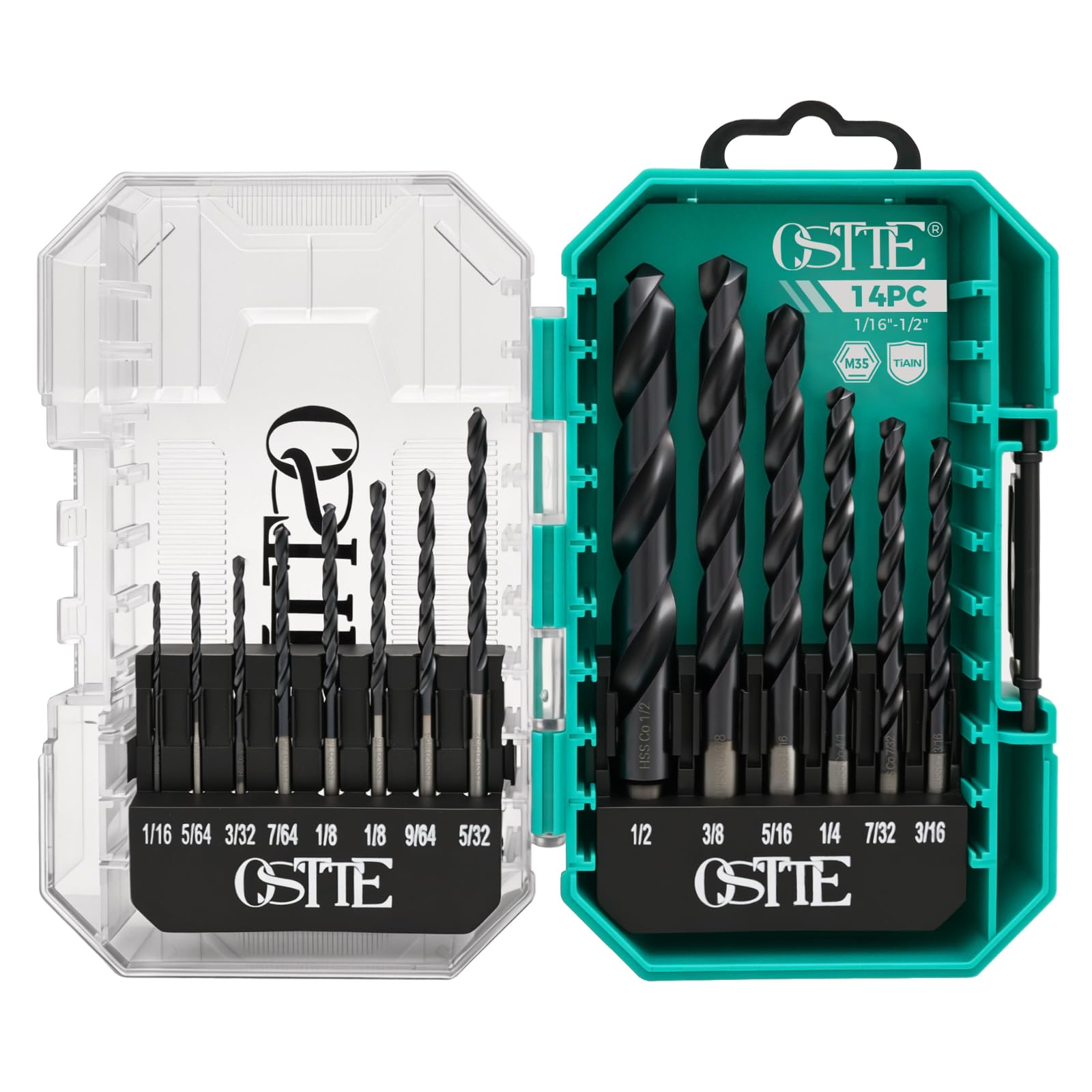 OSTTE M35 Cobalt 14-Piece Drill Bit Set