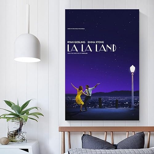 Miniatura 5 de MPOWRX Póster de la película La La Land, 1 póster impreso en lienzo para el hogar, baño, dormitorio, oficina, sala de estar, decoración de lienzo