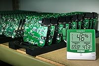 Vista 2 de Extech 445815 Alerta de humedad higro-termómetro con alarma programable de punto de rocío advierte sobre condiciones de alta humedad