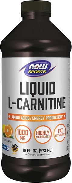 NOW Foods L-Carnitine Liquid 1000mg Citrus