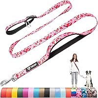 Vista 18 de TSPRO Correa táctica para perro, manos libres, resistente, ajustable, con mango acolchado y cierre de seguridad de metal para caminar, correr, Negro