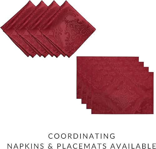 Miniatura 4 de Elrene Home Fashions Caiden Elegance - Servilleta, diseño de Damasco