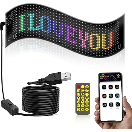 Matrix Lamp LED Soft Screen for Car Windows