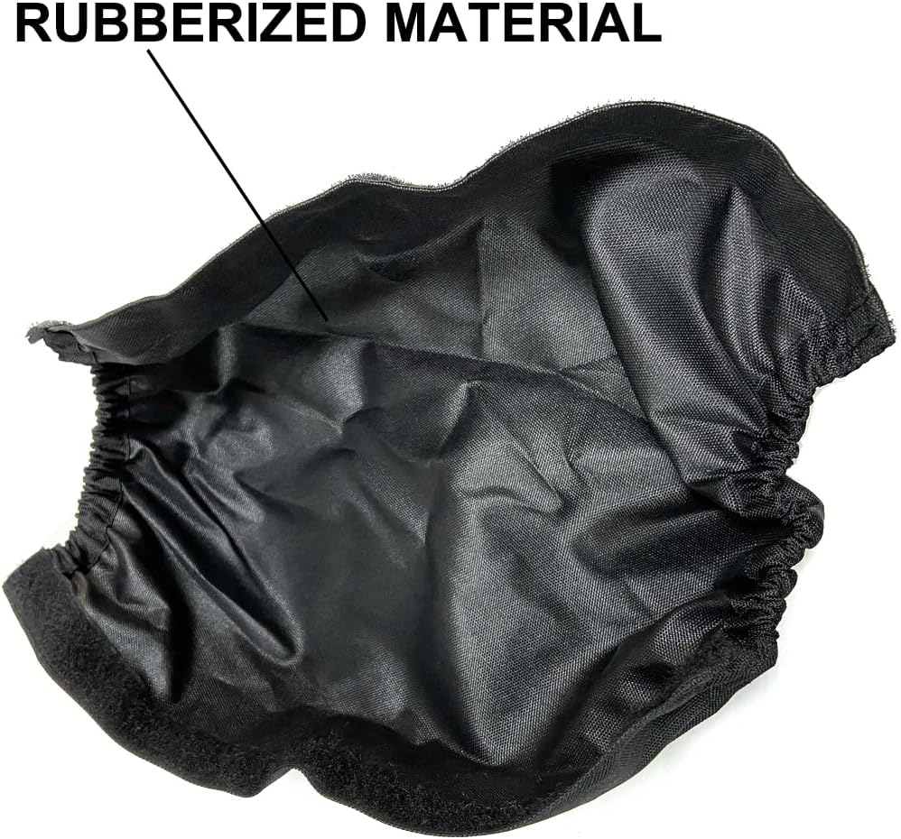 Dust covers for coilovers, shock absorbers, water-repellent 4 pcs, black