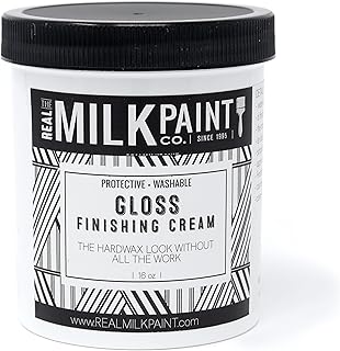 Real Milk PaintFinishing Cream Sealer Topcoat Gloss 16 ozUse over Kitchen CabinetsFurnitureTabletopsWindow SillsWallsand TrimLow VOCWater Based