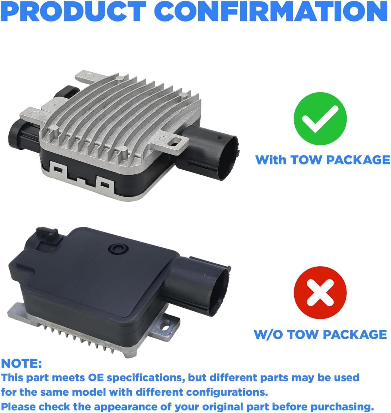 AITKEN Engine Cooling Fan Control Module Compatible with Ford Edge(w/Towing) S-MAX Land Rover LR2 Lincoln Volvo XC70 S80 S60 V60 XC60 Replace #7T43-8C609-BA LR011907.