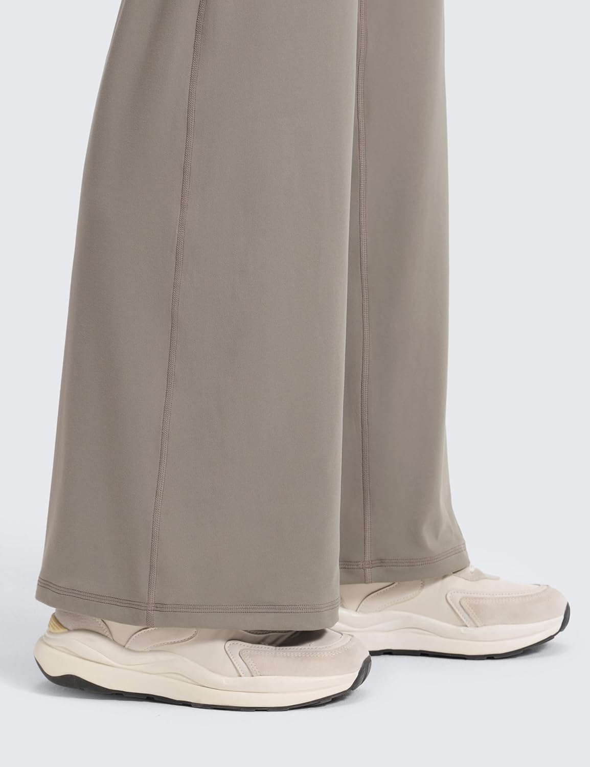 CRZ YOGA Softretch Maternity No Front Seam Wide Leg Pants 30" - Workout Yoga Casual Pregnancy Womens Over Belly Buttery Soft