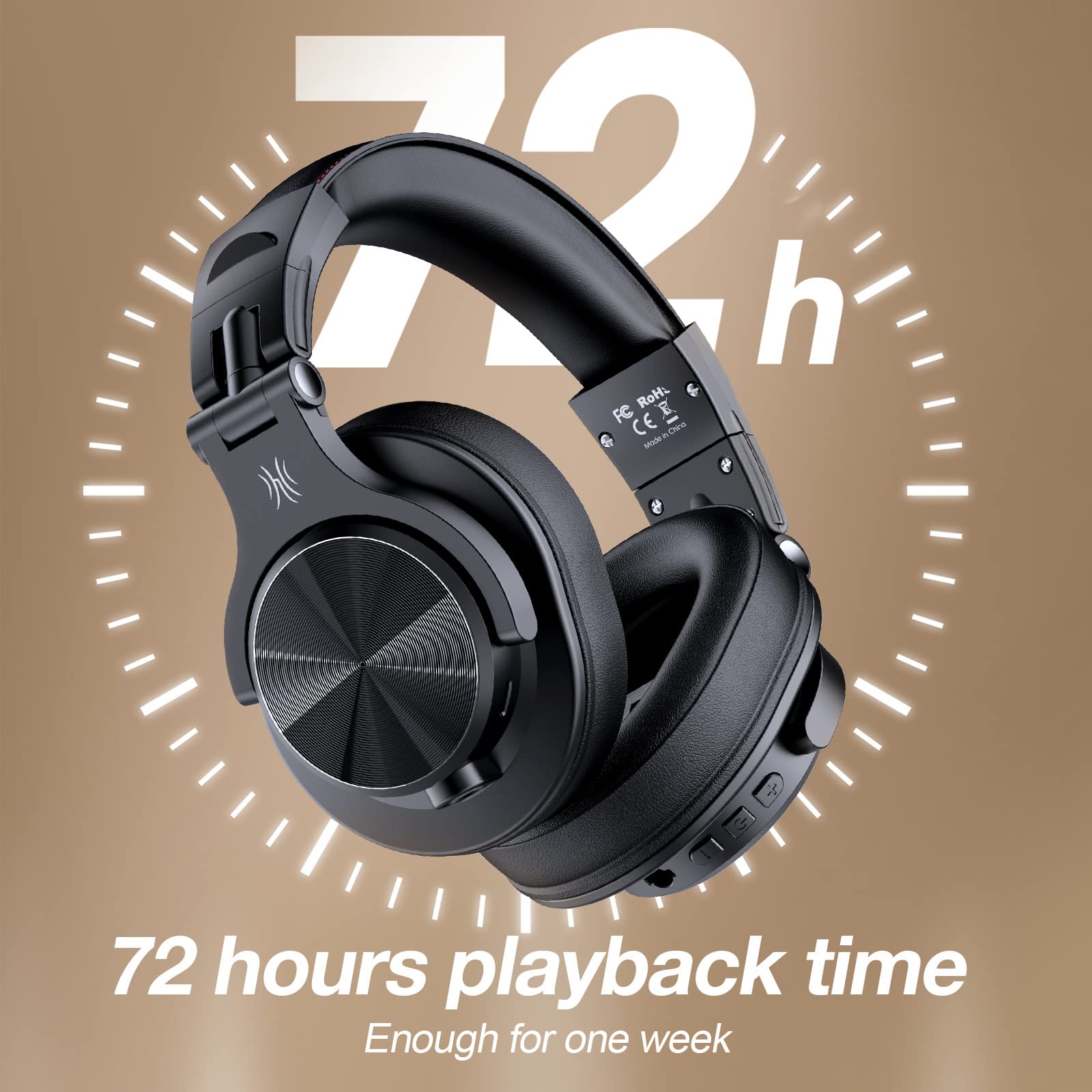 OneOdio A70 Cuffie Bluetooth Over Ear, Cablate e Wireless Cuffie Stereo OneOdio A70 Cuffie Bluetooth Over Ear, Cablate e Wireless Cuffie Stereo