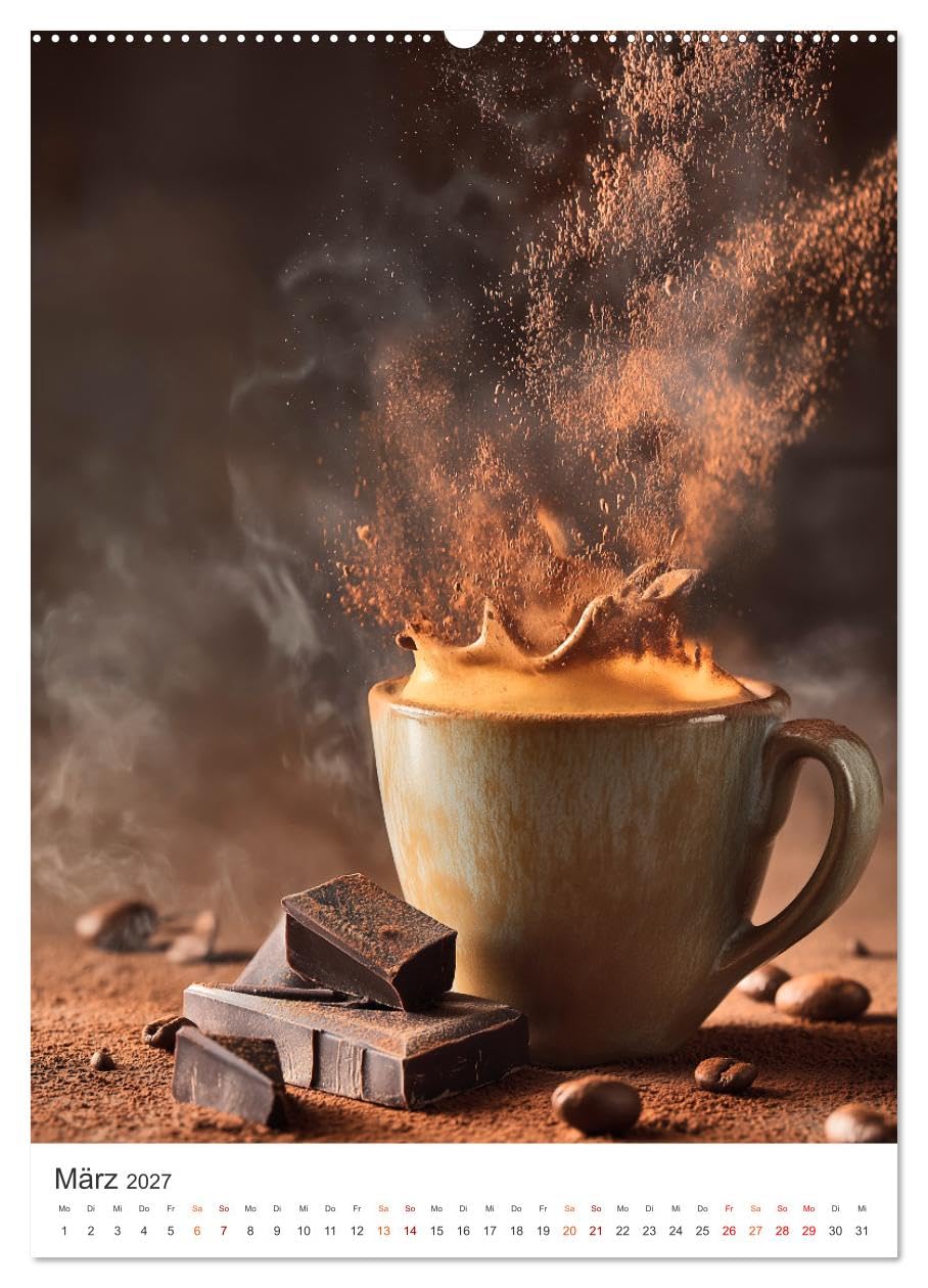 Zeit für Kaffee (hochwertiger Premium Wandkalender 2027 DIN A2 hoch), Kunstdruck in Hochglanz: Emotionale Genussmomente, intensiv, inspirierend und voller Wow-Effekt. (CALVENDO Lifestyle)
