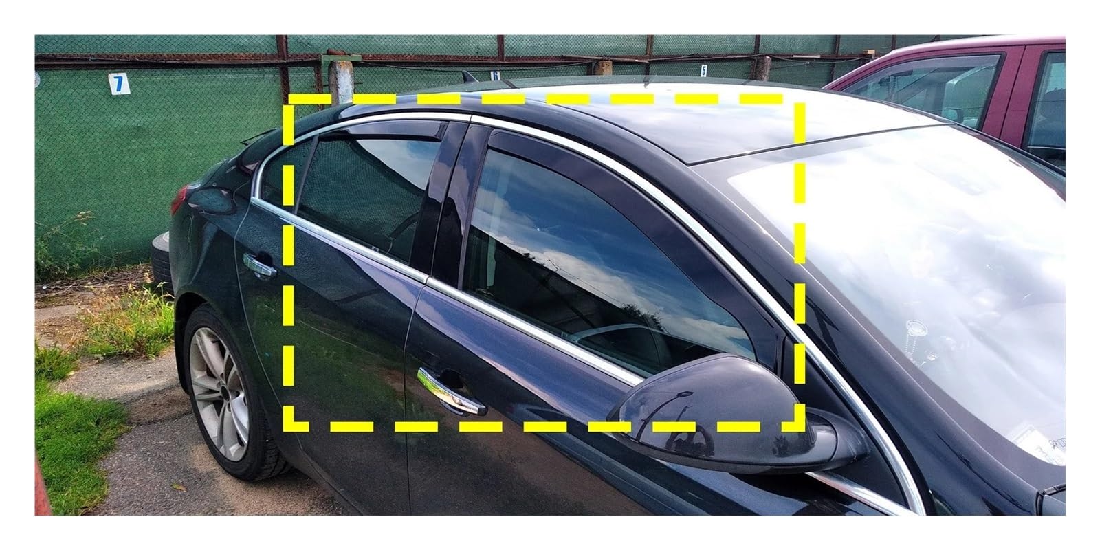 Visera Ventana Coche para Vauxhall para Opel Insignia A Mk1 G09 2009-2017 4 Uds Ventana Delantera Viento Lluvia Deflectores Solares Lámina Protectora